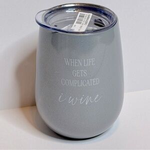 Stainless Wine Tumbler With Lid
